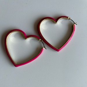 DKNY Fashion statement earrings. About 3in long, felt back.